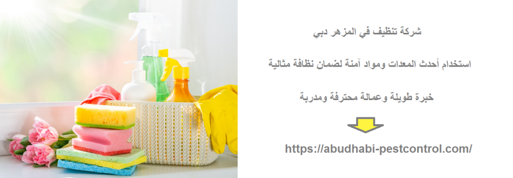 شركة تنظيف في المزهر دبي